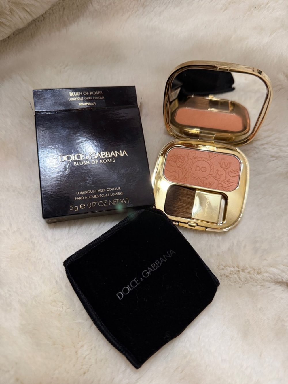 Dolce&Gabbana Blush of Roses Luminous Cheek Colour 500 Apricot -$72 Retail - Picture 2 of 3